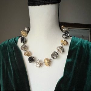 🤩 ABRA necklace ROCK nugget chunky statement